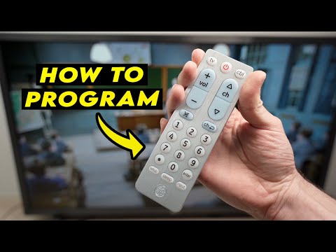 How to Program Your GE Big Button Universal Remote Control + CODES LIST