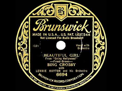 1933 HITS ARCHIVE: Beautiful Girl - Bing Crosby