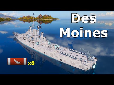 World of WarShips Des Moines - 8 Kills 284K Damage