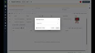 Adding an Inspection Form to an Asset