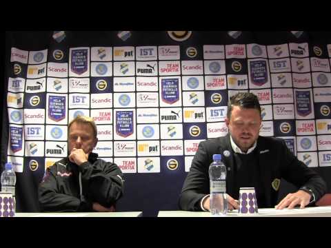 Presskonferens efter Östers IF-Jönköpings Södra IF 20140623