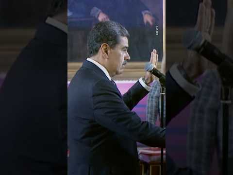 Venezuela's Nicolas Maduro sworn in for third presidential term | AFP #shorts