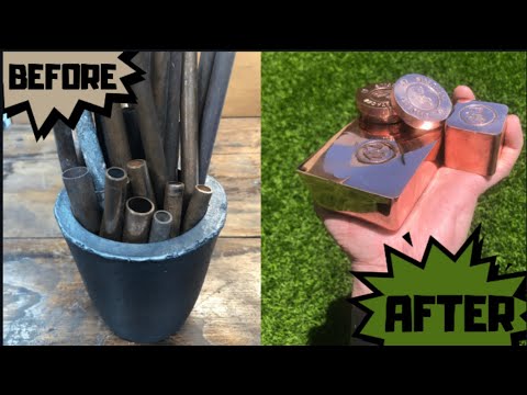 Pipes To Perfection - Molten Copper Pours - Trash To Treasure - ASMR Metal Melting