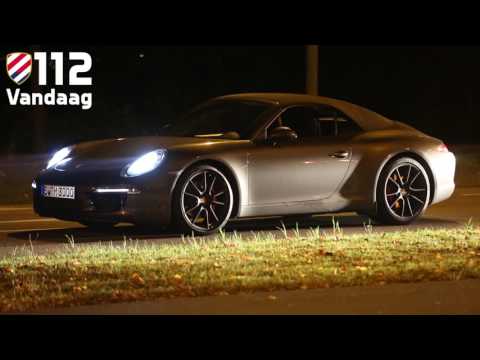 Porsche door politie klemgereden in Den Bosch, bestuurder aangehouden