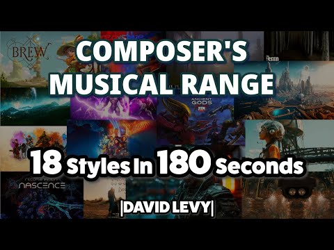 Composer's Musical Range | 18 Styles in 180 Seconds | David Levy