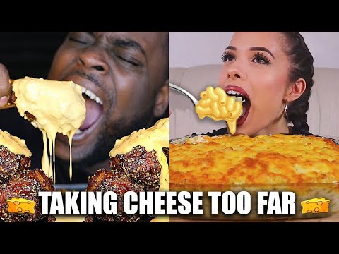 WHEN MUKBANGERS TAKE CHEESE TOO FAR! (compilation)