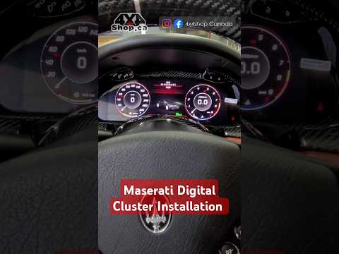 How to Install INAV Digital Cluster Maserati Gran Turismo #4x4shop #digitalcluster #maserati #inav