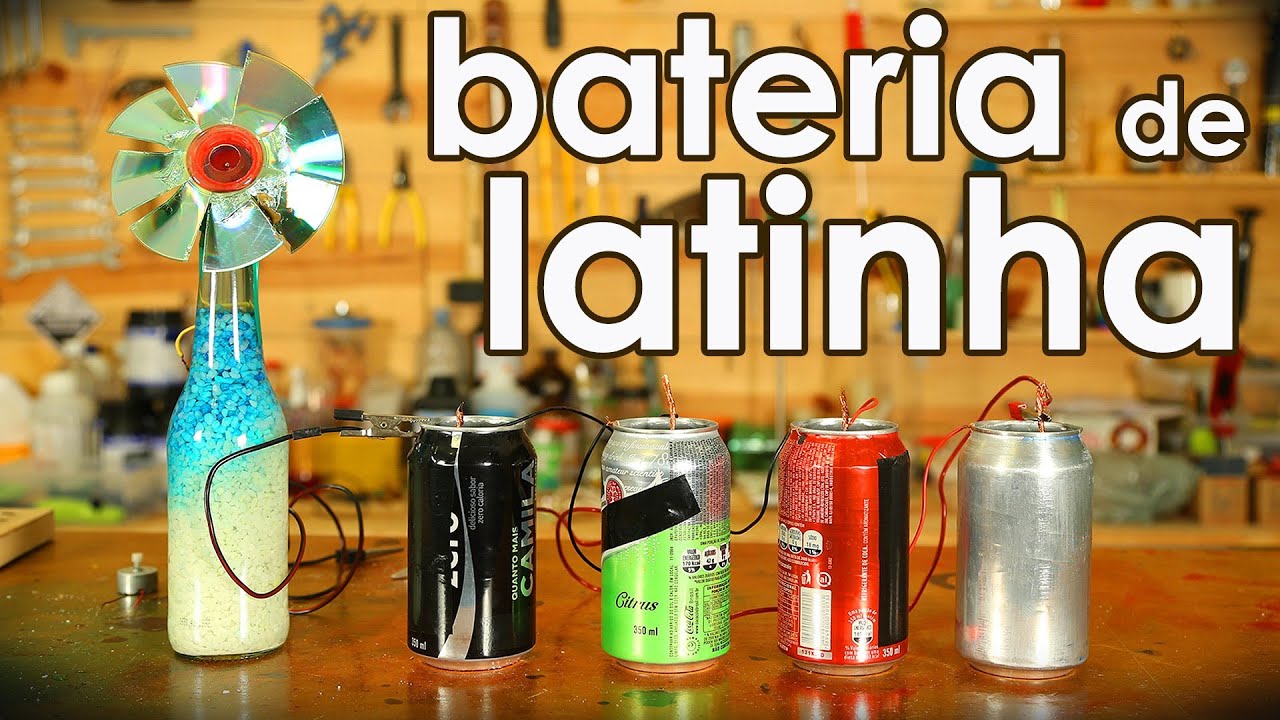 Bateria de latinha de alumínio (EXPERIÊNCIA de QUÍMICA)