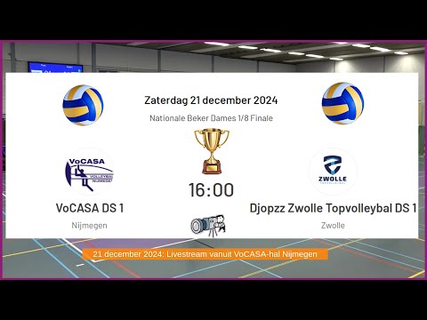 VoCASA D1 - Djopzz Zwolle D1, Beker 1/8 finale (21 dec 2024)