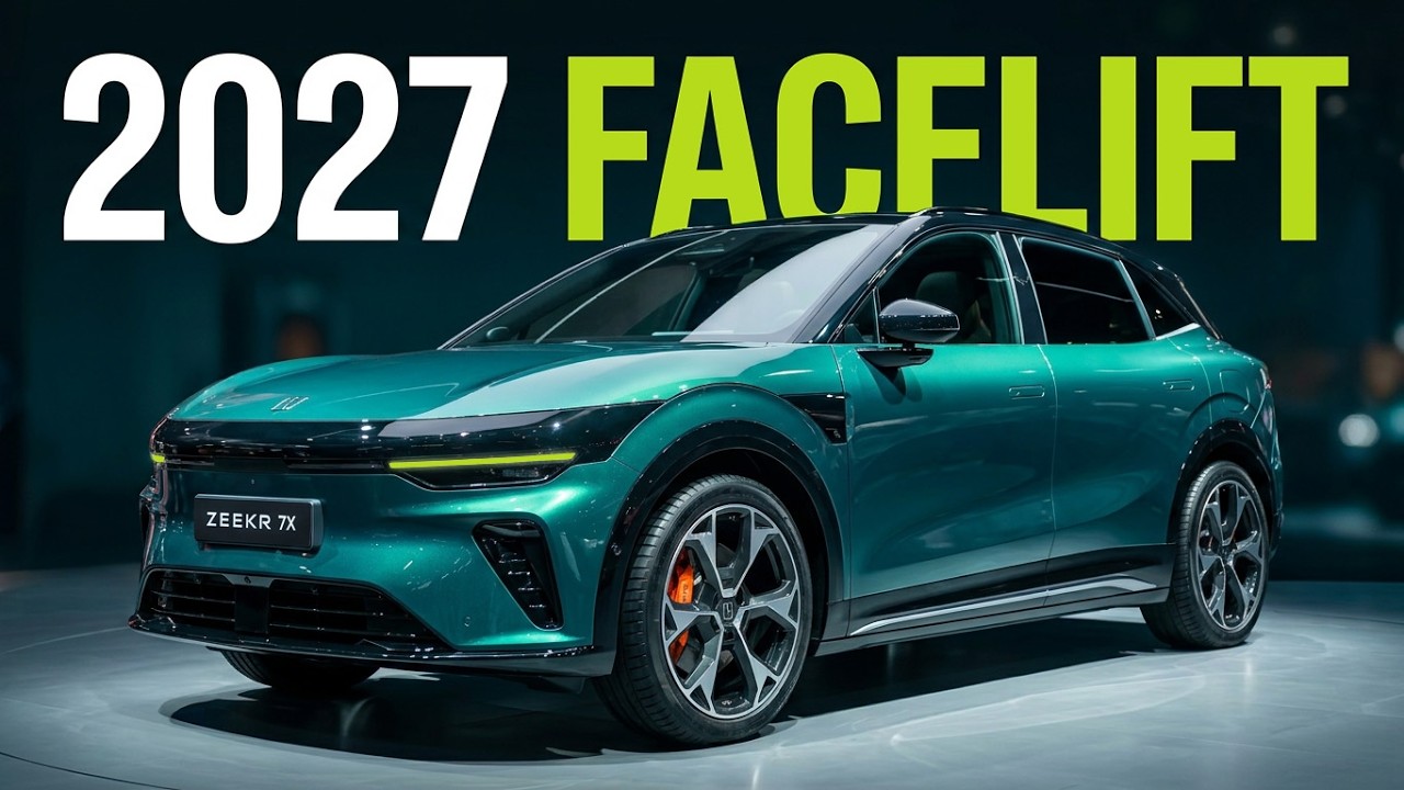 Updated 2027 Zeekr 7X electric SUV at the Paris Motor Show