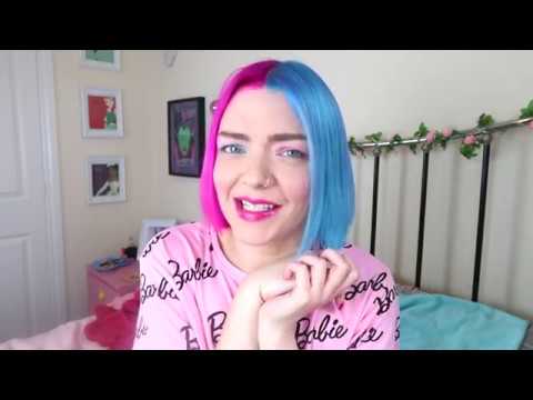 How to Dye your hair half Pink and Blue using Manic...