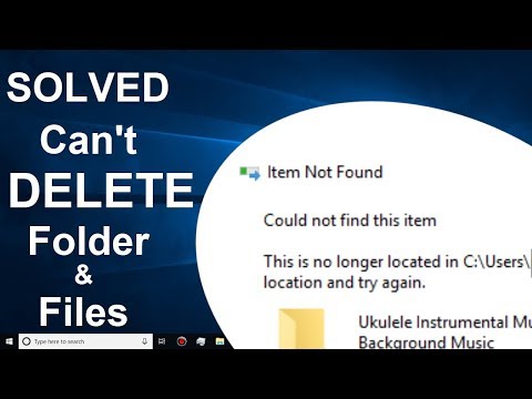 How To Delete A Folder That won't Delete Video