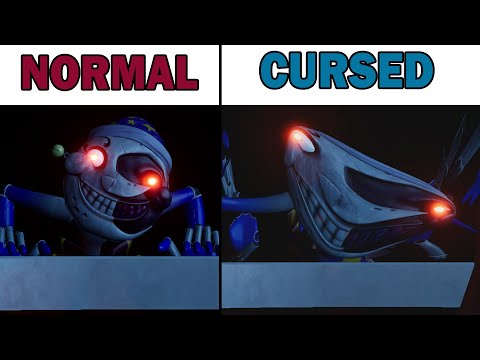 NORMAL vs CURSED Sundrop and Moondrop – FNAF Security Breach