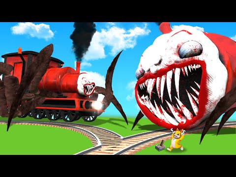 CHOO CHOO CHARLES vs MEGA CHOO CHOO CHARLES! (Garry's Mod)