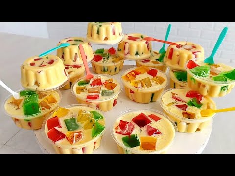 GELATINA DE MOSAICO CON LECHES , RIQUISIMA Y MUY FACIL || PARA VENDER (rompope)