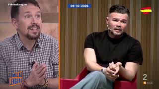 Preguntan por el acuerdo de Rufián y Montero en Malas Lenguas