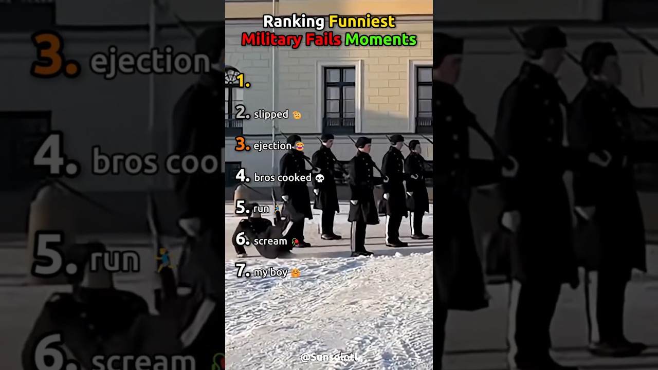 Ranking The Funniest Military Moments #hilariousfails #militarybloopers