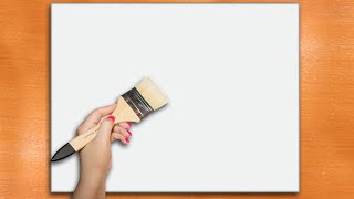 Painting a Country Road / Cherry Blossoms / Acrylic Painting Tutorials