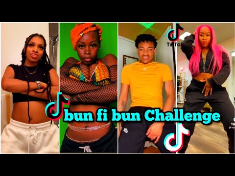 Bun Fi Bun Dance Challenge 🔥Waist Line Compilation IQ Ft Stefflon Don .