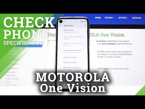 How to Check Phone Specs in Motorola One Vision - Discover Motorola Details