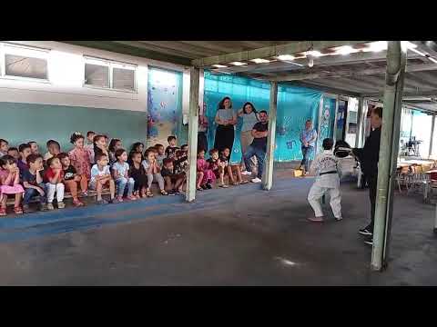 Taekwondo indiara-goias, apresentação 2026 na creche neuzila unidade ll,atleta Emanuell Batista 