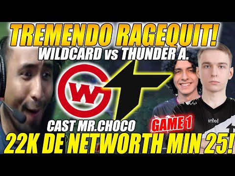 🔴THUNDER A. vs WILDCARD 🔵[GAME1/bo2] - TREMENDO RAGUEQUIT, 22K DE ORO MIN 25! - BTS S13 | DOTA 2
