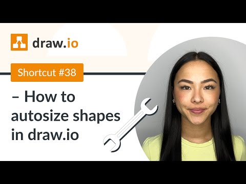 Shortcut #38 - How to autosize shapes in draw.io