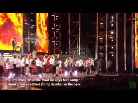 150523 MFBTY Feat Rap Monster,Suga,Baro "B1A4" & LE "EXID" - Monster