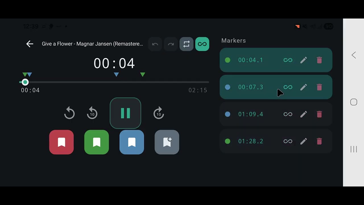 AudioMark — Landscape Mode