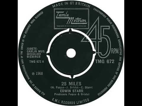 UK New Entry 1969 (180) Edwin Starr - 25 Miles