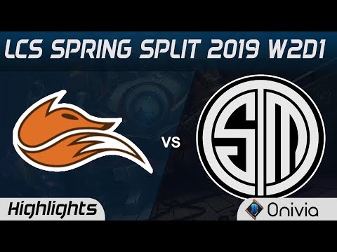 FOX vs TSM Highlights LCS Spring Split 2019 W2D1 Echo Fox vs Team Solo Mid by Onivia