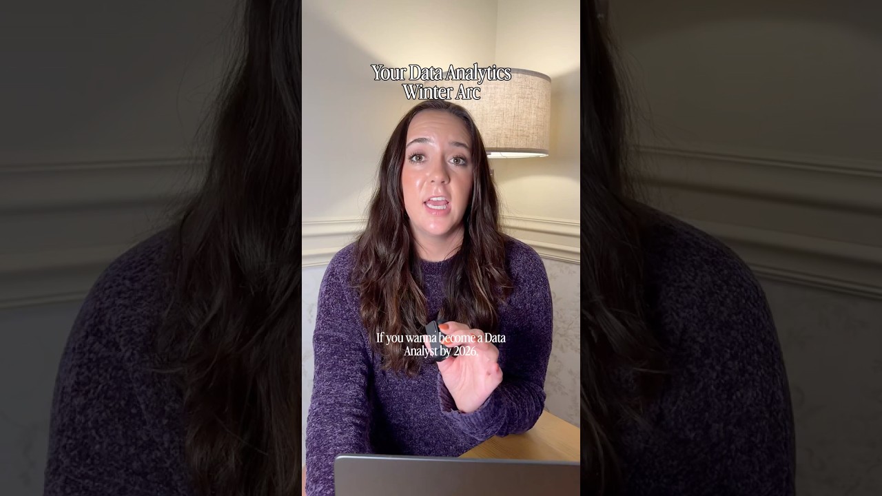 Data analytics roadmap 2026– how to become a data analyst FAST in 2026!