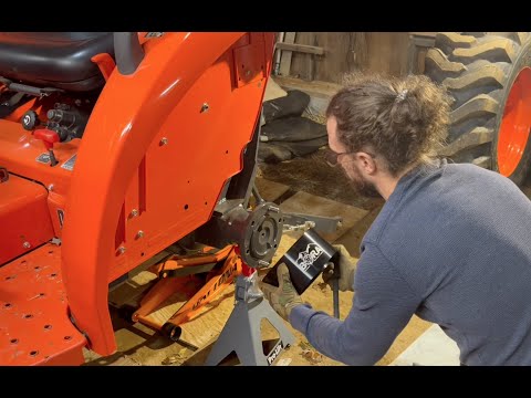 4" BORA rear spacer installation on Kubota L3901