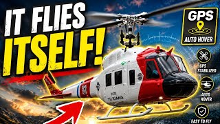 This RC Helicopter Practically Flies Itself! | Yuxiang F07S UH-1 Huey