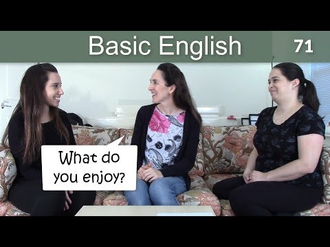 Lesson 71  Basic English with Jennifer  Verbs LIKE ENJOY LOVE