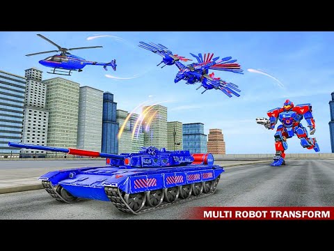 Police Robot Tank Eagle Multi Robot Transformations Game #3 - Android Gameplay