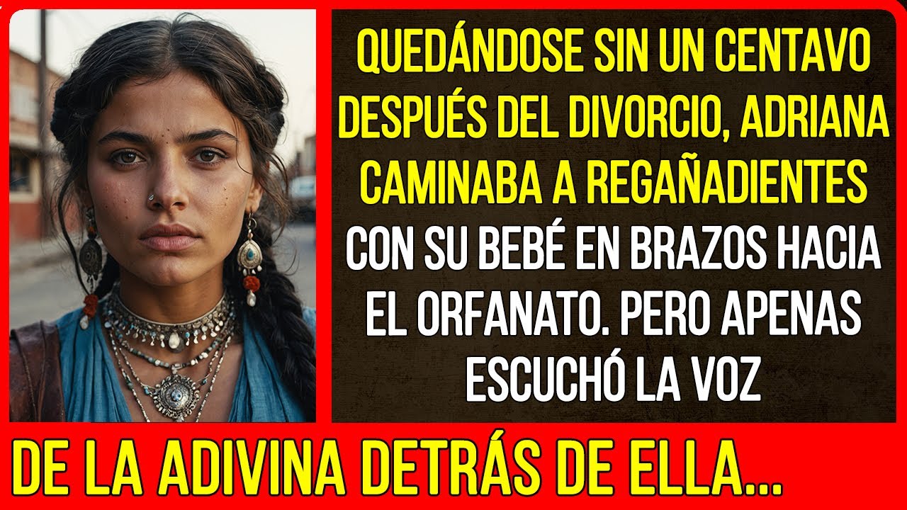 Quedándose sin un centavo después del divorcio, Adriana caminaba a regañadientes hacia el orfanato..