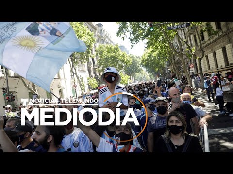 Argentina le da el último adiós a su ídolo del fútbol, Diego Armando Maradona | Noticias Telemundo