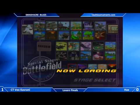 Smashacre Blaze - Hax vs CT Vex Kasrani - Losers Finals - SSBM