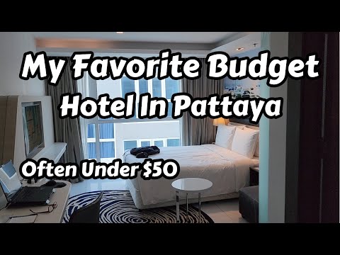 Um ótimo hotel econômico em Pattaya Beach, Tailândia