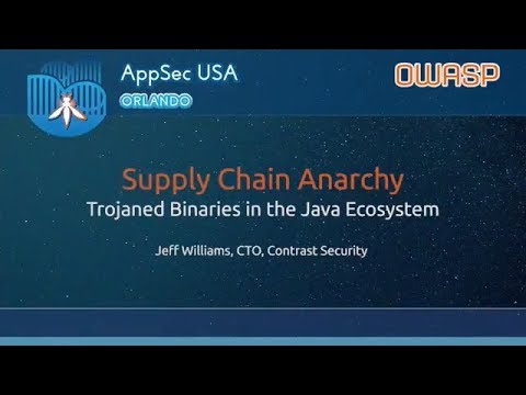 Image thumbnail for talk Supply Chain Anarchy - Trojaned Binaries in the Java Ecosystem