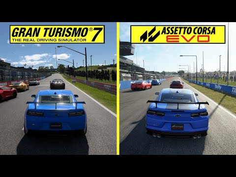 Assetto Corsa EVO vs Gran Turismo 7 Graphics Comparison | RTX 4080 vs PS5 Pro | Mount Panorama