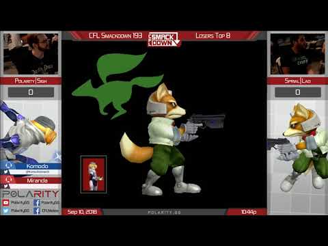 CFL Smackdown 193 Melee - Polarity | Sigh (Sheik) vs SC Lad (Fox) - Losers Top 8
