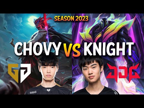GEN Chovy vs JDG Knight - Chovy YONE vs Knight K'SANTE Mid - KR Ranked