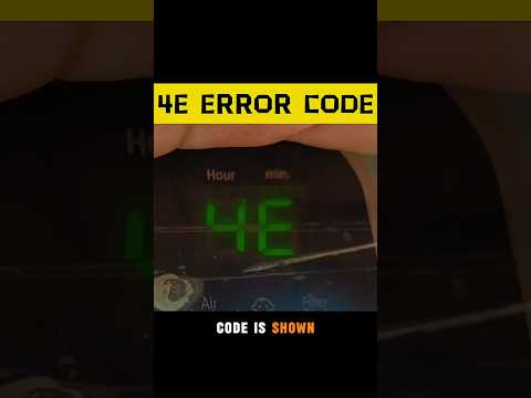 Samsung Washer 4E Error Code: Water Supply Problem — Fix Guide