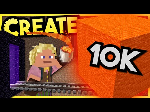 ZedaphPlays - Infinite Lava Cube of Power!!! - Minecraft Create Mod S2 #11