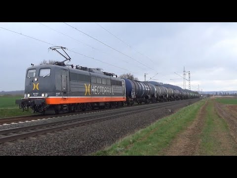 Hectorrail 151 134 mit Kesselwagen auf der Main Weser Bahn