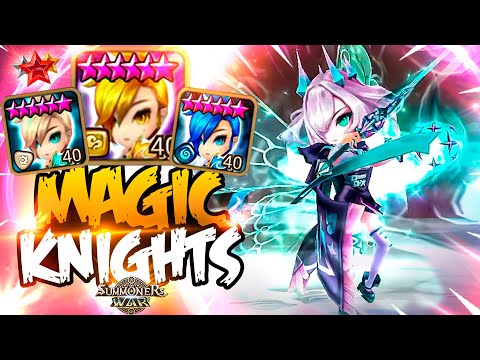 He Surprises Enemies with MASS MAGIC KNIGHTS - Summoners War