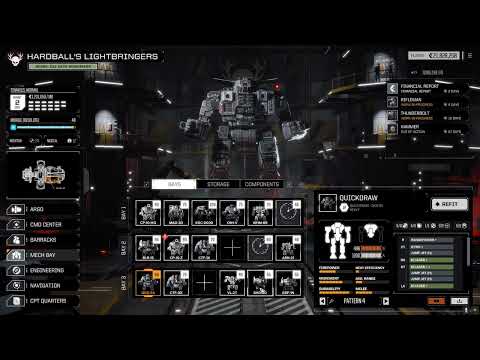 PlayingHardball: Let's Play BattleTech All DLC #200 Star Travel, Mechbuilding & Briefing Headhunters