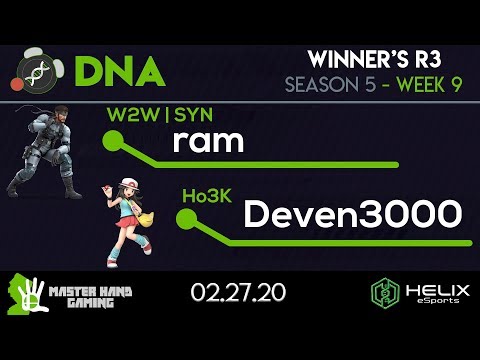 DNA S5:W9 - W2W | SYN | ram (Snake) Vs. Ho3K | Deven3000 (Pokemon Trainer) - Winners R3